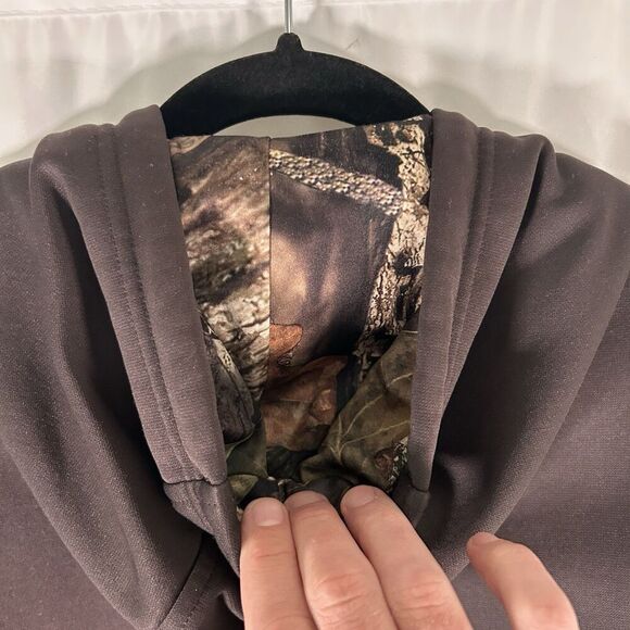 Under Armour Hoodie Men's XL Brown Camo Drawstring Pullover Loose - Picture 8 of 8